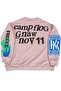 Mad Girls Beige Printed Oversize Sweatshirt Mg1206 - 5