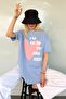 Mad Girls Blue Printed T-Shirt Mg1202 - 4
