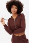 Mad Girls Brown Crop Sweatshirt Mg1355