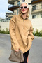 Mink Zipper Collar Slit Sweatshirt MG1903 - 2