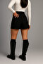 Black Front Slit Women’s Skort Mini Skort - 2