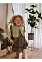 Plaid Girls' Dress with Plush Vest