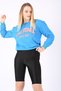 Mad Girls Blue Crew Neck Women's Sweatshirt Mg789 - 6