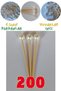 200 Pieces Round Pearl Cocktail Toothpick - Engagement Promise Ball Pearl Luxury Toothpick - 8 mm Cake Toothpick - 3