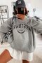 Mad Girls Gray Women's Sweatshirt Mg923