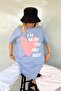 Mad Girls Blue Printed T-Shirt Mg1202 - 5