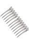 12 Packs Duck Bill Clips, 9cm Rustproof Metal Alligator Curl Clips with Holes for Hair Styling