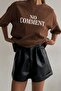 Bitter Coffee Printed Crew Neck Women's T-Shirt Mg1763