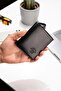 Men's Genuine Leather Wallet and Card Holder Black - 2