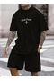 Men's Gothic Letter & Surfboard Print T-Shirt - Comfortable, Loose Fit, Short Sleeve, Polyester - Summer Street - 2