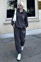 Smoke Hooded Tracksuit Set - Back Printed, Women's Mg2187 - 5