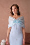 Women Pink Tulle and Stone Evening Dress Nbs9372 - 3