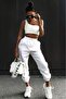 Mad Girls One Shoulder White Strappy Body Mg325 - 3