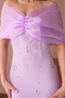 Women Pink Tulle and Stone Evening Dress Nbs9372 - 2
