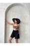Women's Elastic Waist Loose Cut Linen Shorts Zyn-58778 - 3