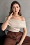 MADONNA طية صدر السترة بلا أكمام Camisole BLUZ