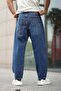 Dark Blue Men's Washed Baggy Jean 7216 - 6