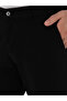 Black Slim Fit Cotton Blended Canvas Pants 50312177-Vr046 - 5