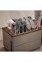 Acrylic 12-Compartment Belt Organizer for Closet Storage of Belts, Ties, Jewelry, and Accessories - 2