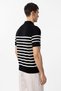 Polo Neck Striped Men's Knitwear T-Shirt - 5