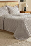 Double Tasseled Unfilled Iron-Free 3-Piece Bedspread Arlina Gray - 2