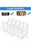 Acrylic Belt Organizer with 5 Compartments for Closet Storage of Belts, Ties, and Bow Ties - 3