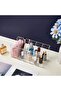 2-Pack Clear Acrylic Belt Organizer with 5 Compartments for Closet Storage of Ties, Jewelry, Makeup - 3