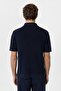 Zippered woven men's polo neck knit t-shirt - 5
