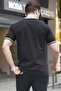 Black Regular Fit Men's Polo Collar T-Shirt 6105 - 2