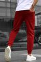 Claret Red Basic Men's Sweatpants - 3