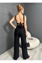 Women's Pleated Detailed Linen Palazzo Trousers - 5