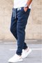 3 Thread Raised Navy Blue Men's Tracksuit 5427