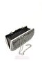 Platinum Color Water Drop Stone Evening Dress Clutch Portfolio Chain Strap Hand Wedding Engagement Evening Bag - 4