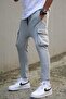 Gray Basic Sweatpants with Side Pockets 4801 - 2