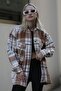 Camel Plaid Women's Shirt MG1915 - 2
