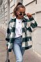 Mad Girls Green Plaid Jacket Mg042