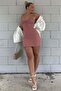 Pink Strappy Mini Dress Mg1404 - 2