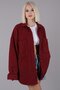 Red Oversize Shirt Jacket Mg1562 - 2