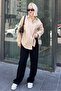 Mad Girls Beige Oversize Shirt Mg1369 - 5