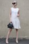 White Zero Sleeve Casual Linen Dress Mg1831 - 4