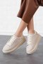 Musy Thick Sole Back Pearl Women's Sports Shoes Beige Skin - 2