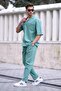 Men's Mint Green Shirt-Pants Set 5936 - 2