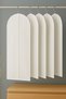 5 Pieces Evening Dress, Clothes, Garment Cover, Garment Protection Carrying Cover, Gamboç White 100 Gr, Garment Cover