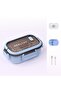 YAH Bento HL Lunch Box 2-Layer, 6-Compartment, Leak-Proof, BPA-Free, Microwave & Dishwasher Safe. - 3