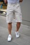 Men's Relaxed Fit Regular Cargo Pocket Stone Cargo Shorts New Season - 3