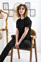 Patterned Combed Suprem Women's Pajama Set - 4