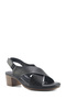 166996 .Z5Fx Black Women's Flat Sandals - 2