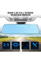 2.5D Full Screen HD Glass Anti-glare Wide-angle Blue Frameless Mirror Car Interior Rear View Mirr... - 3