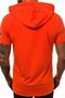 Orange Hooded T-Shirt with Ripped Detail 3069 - 2