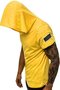 Yellow Hooded T-Shirt with Ripped Detail 3069